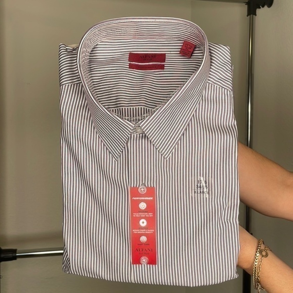 Alfani Mens Button Up Shirt